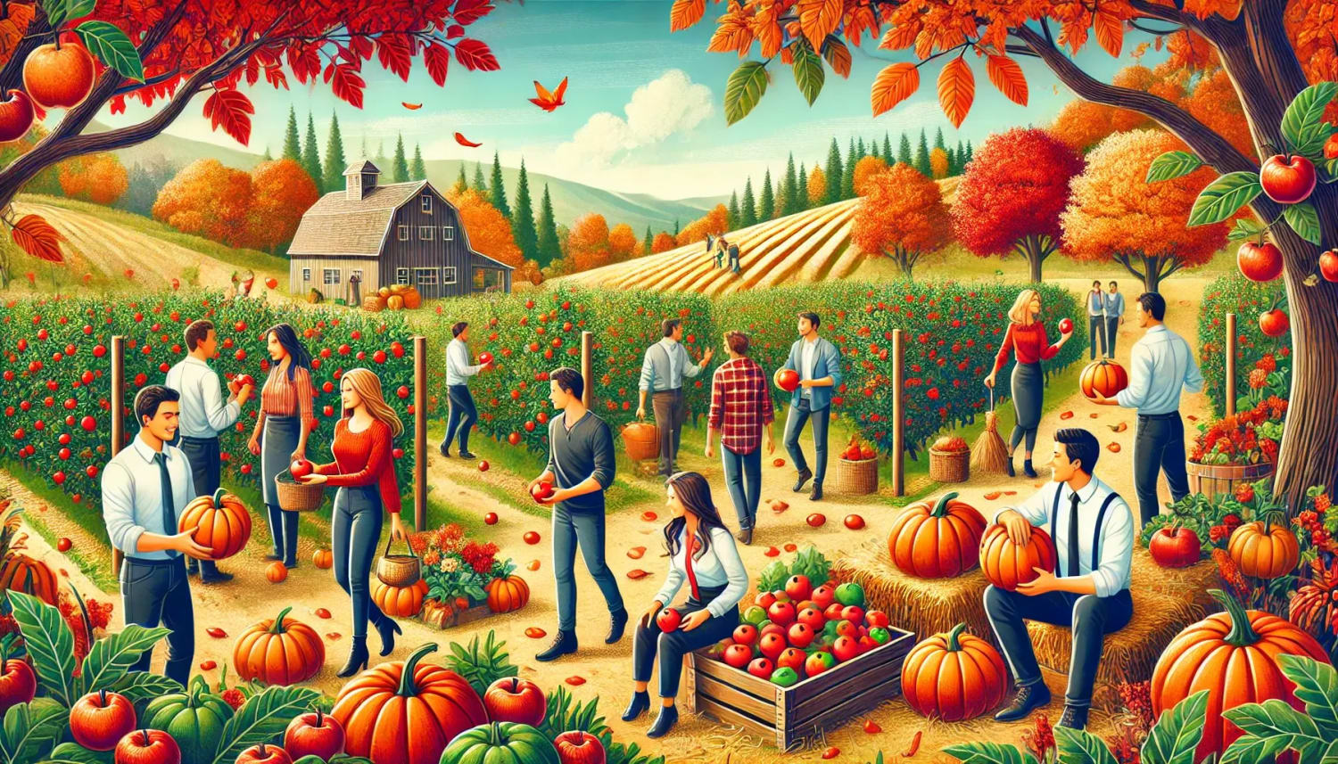 Apple Orchard or Pumpkin Patch Fall Wellness Challenge Idea