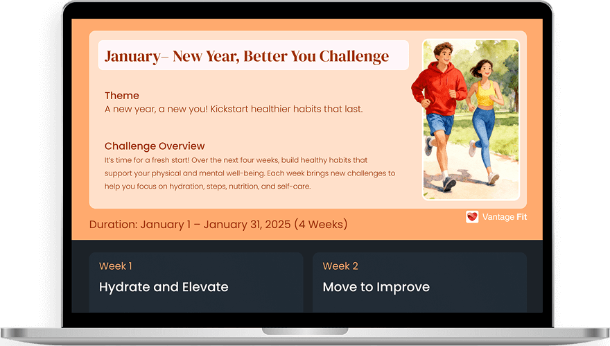 Wellness calendar on digital devices