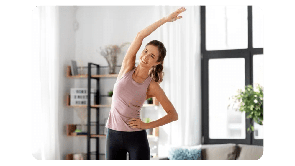 nurse stretching her body.webp