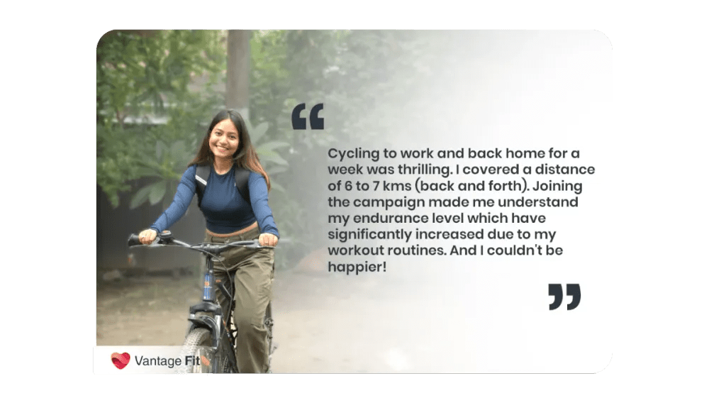 Team of employees arriving at the office on bicycles for a sustainbility-friendly cycle-to-work event
