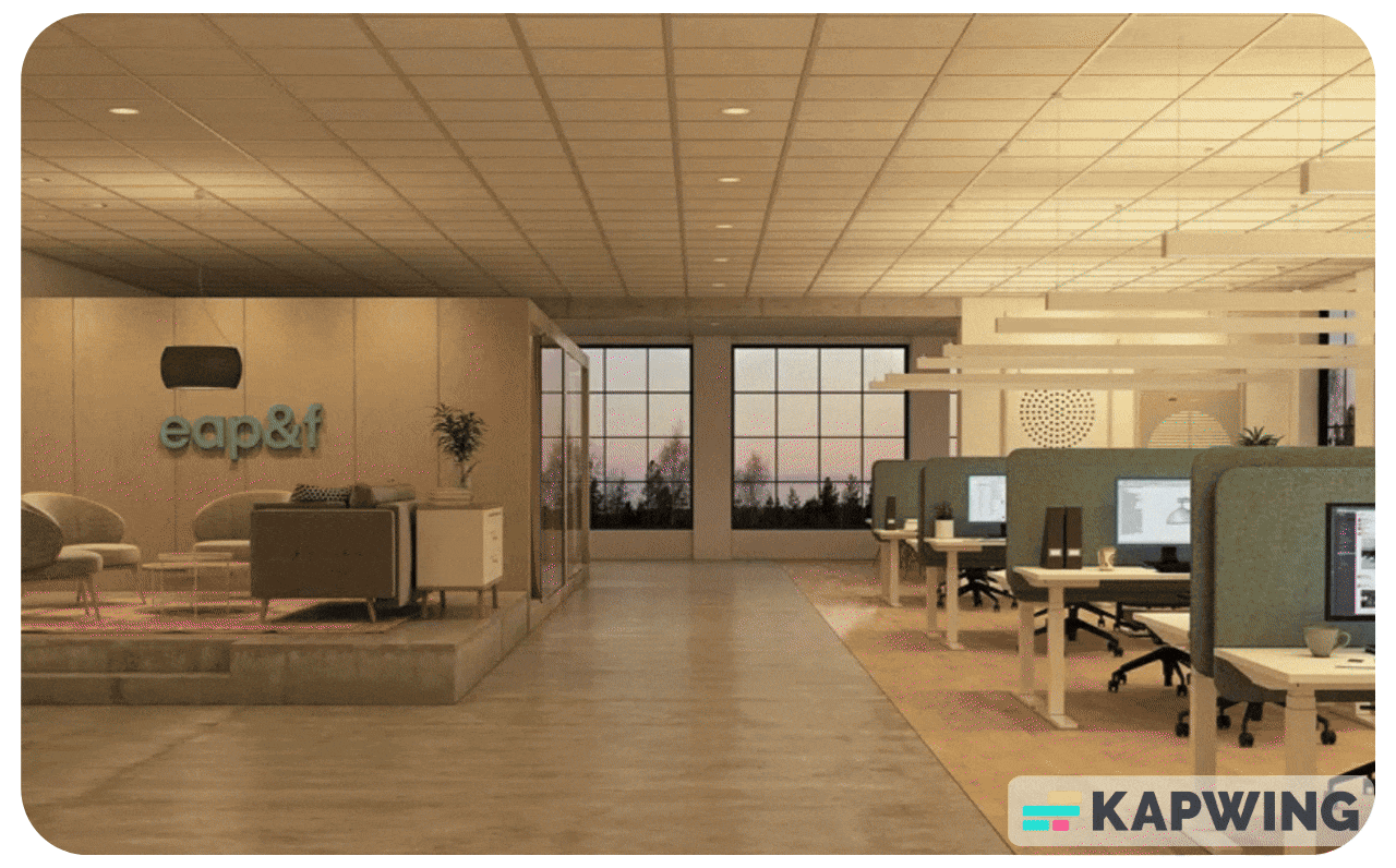 Incorporating Dynamic and Diffused Light Sources are a great method of using green office design
