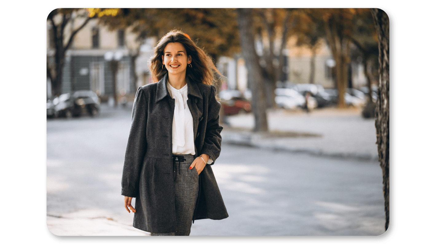 A Woman deals with Anxiety and Depression through Mindful Walking Meditation