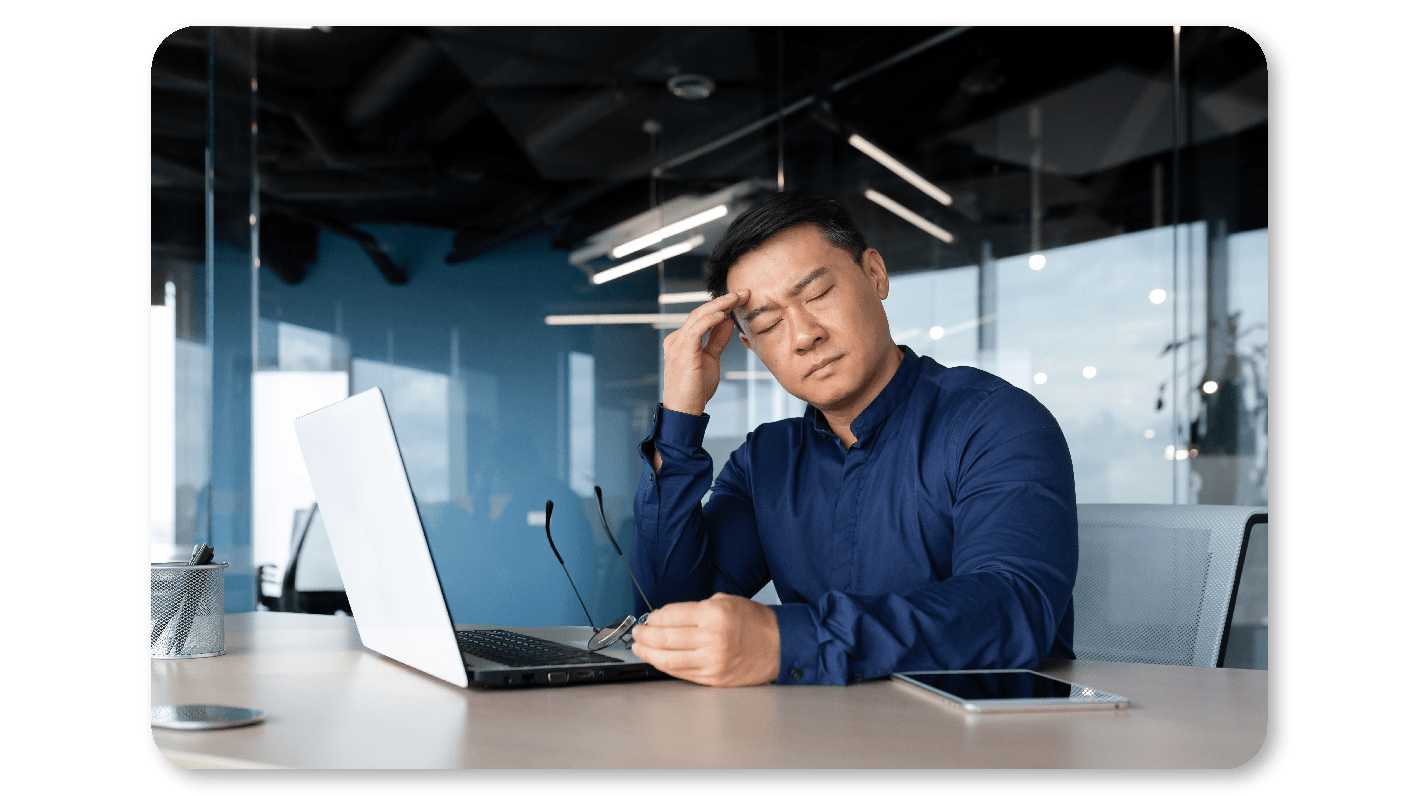 Employee unable to work due to headache
