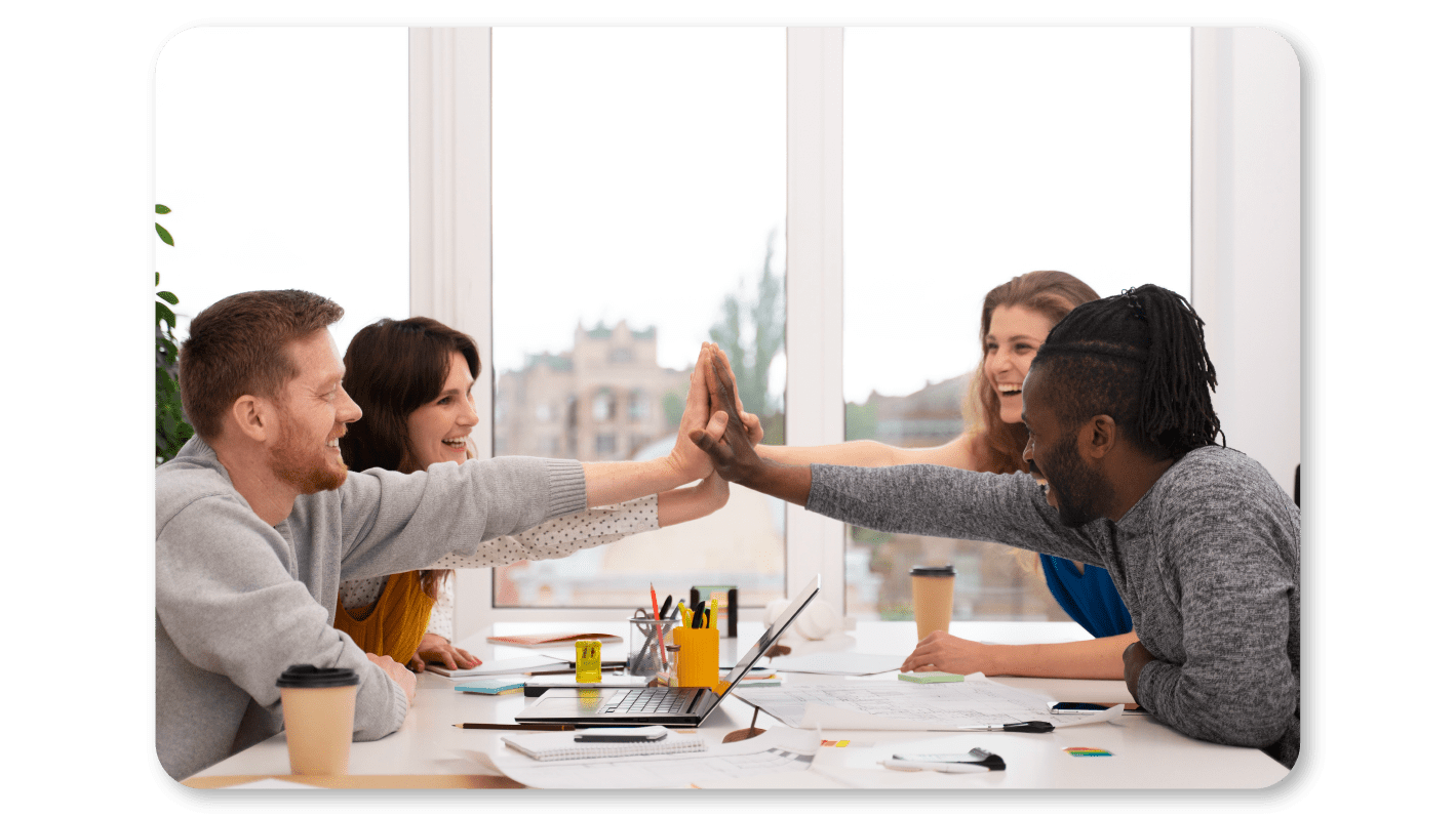 An Employee Practices Self Care At Work by Making Work-Friends