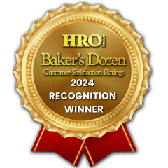 HRO Today Baker's Dozen Customer Satisfaction Ratings — 2024 Recognition Winner