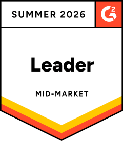 G2 Summer 2026 — Leader, Mid-Market
