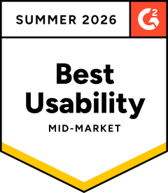 G2 Summer 2026 — Best Usability, Mid-Market