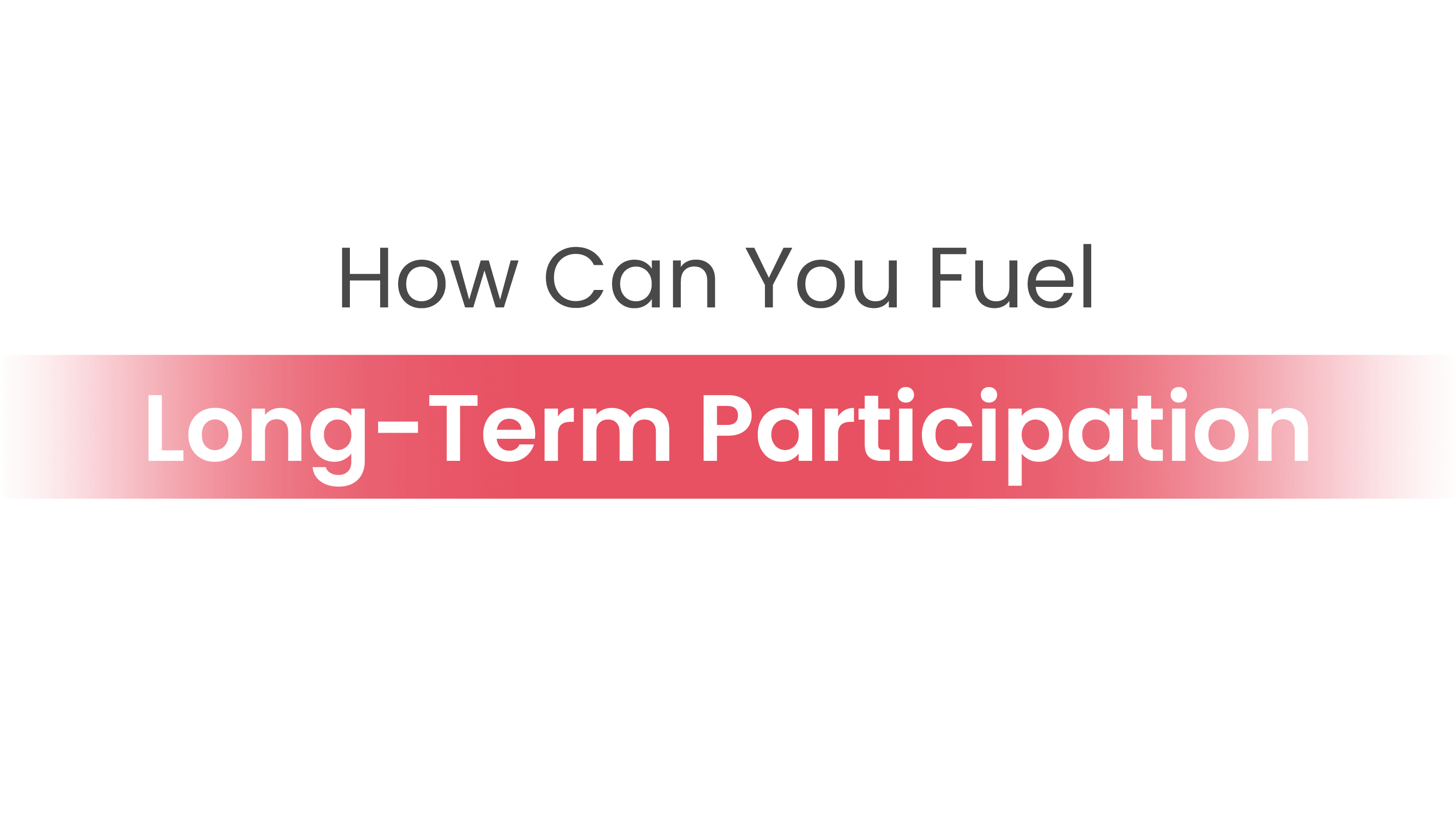 How to increase long term employee participation in wellness program
