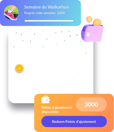 Gagnez des points, débloquez le bien-être