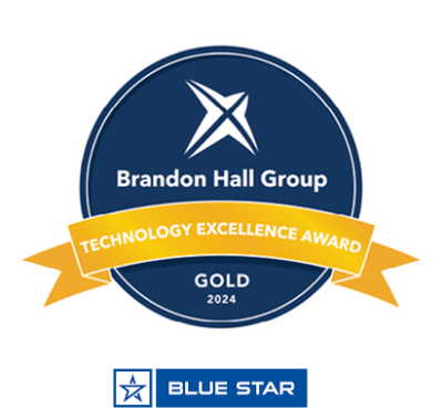 Brandon Hall Group Technology Excellence Award Gold 2024 — Blue Star