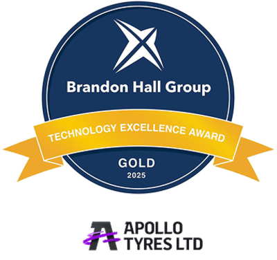 Brandon Hall Group Technology Excellence Award Gold 2025 — Apollo Tyres