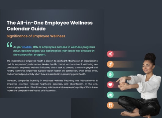 Wellness Calendar Slide 1