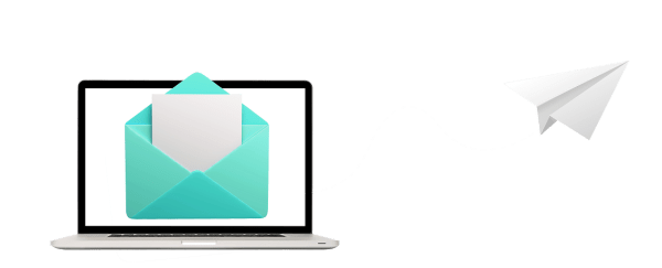 Laptop and Paper Plane