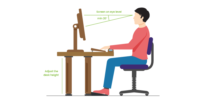 Adjust your desk height
