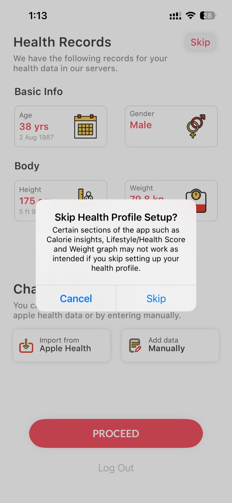Skip confirmation dialog during onboarding