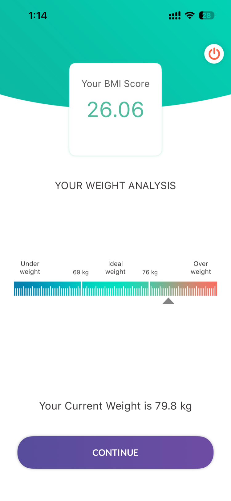 Updated BMI display after editing health profile