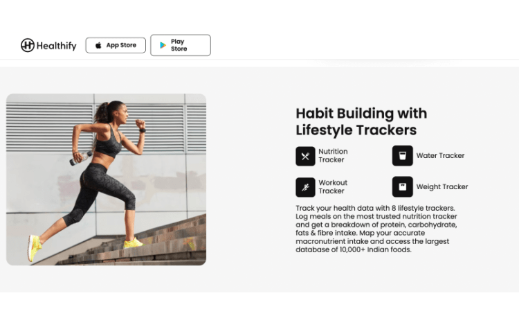 Capture d'écran de HealthifyMe