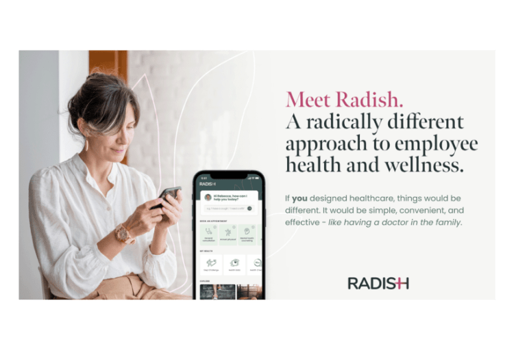 Interfaz de Radish Health