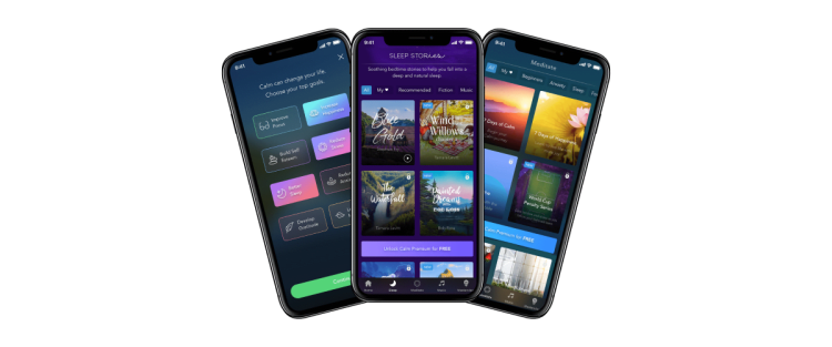 Calm app interface