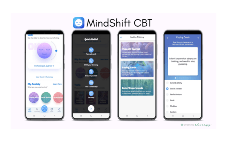 MindShift app interface