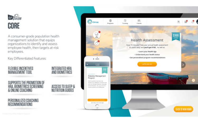 Interfaz de Personify Health