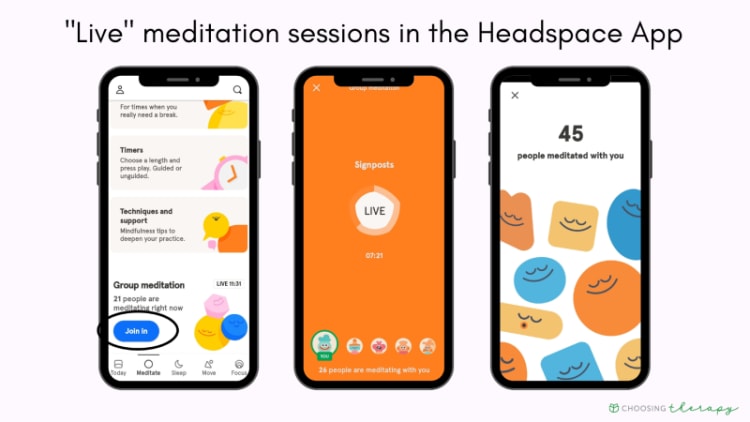 Headspace app screenshot