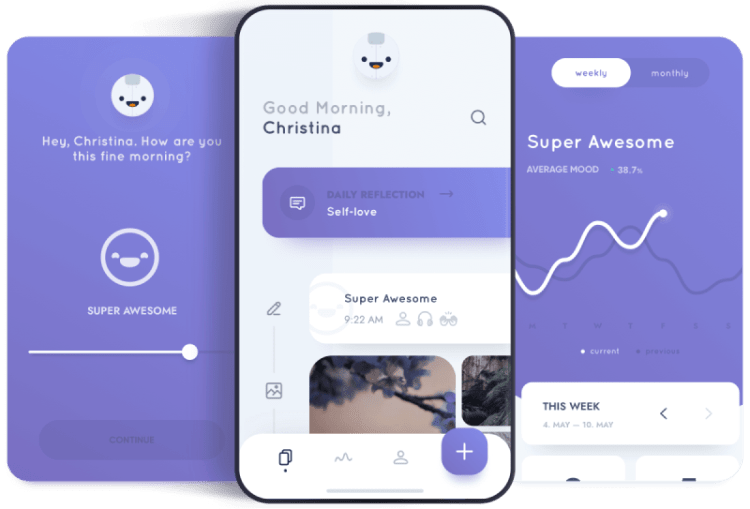 Reflectly app screenshot