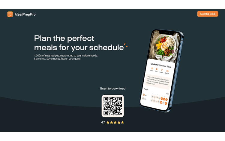 MealPrepPro app screenshot