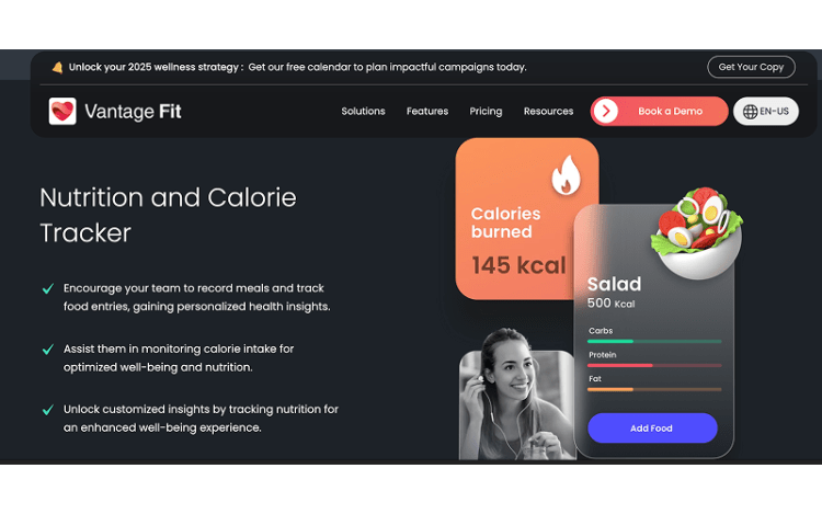 Vantage Fit app screenshot