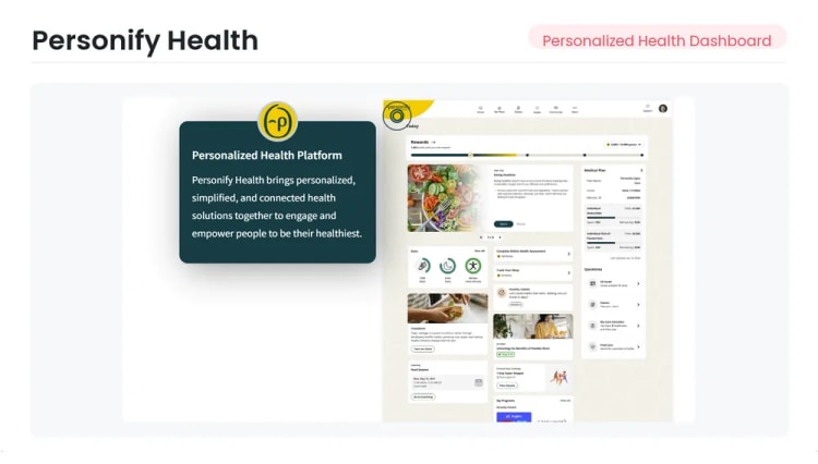 Personify Health wellness platform interface