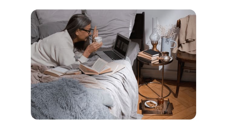 Hosting Digital Book Club is a great virtual wellness game option