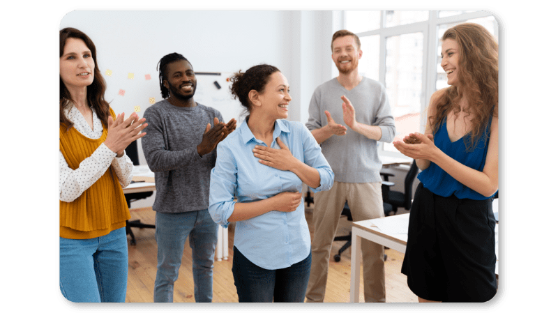 Employees Practicing Mindfulness Exercises at Work by being Mindfully Grateful towards each other