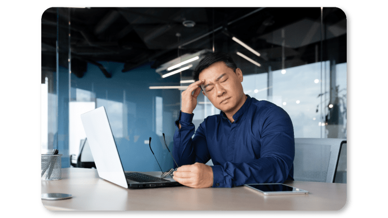 Employee unable to work due to headache