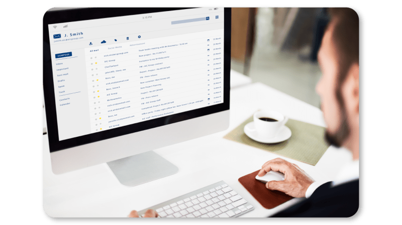 An Employee Practices Self Care At Work by Scheduling Time for Emails