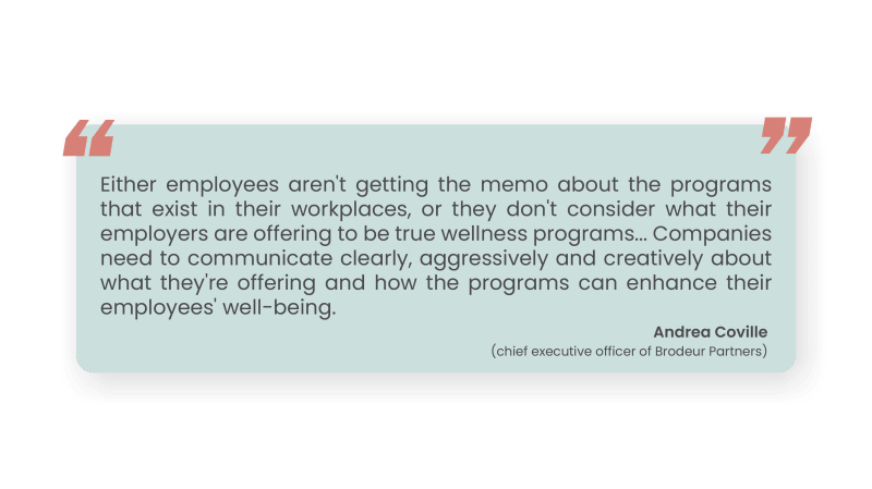 A quote related to increasing employee participation in wellness programs