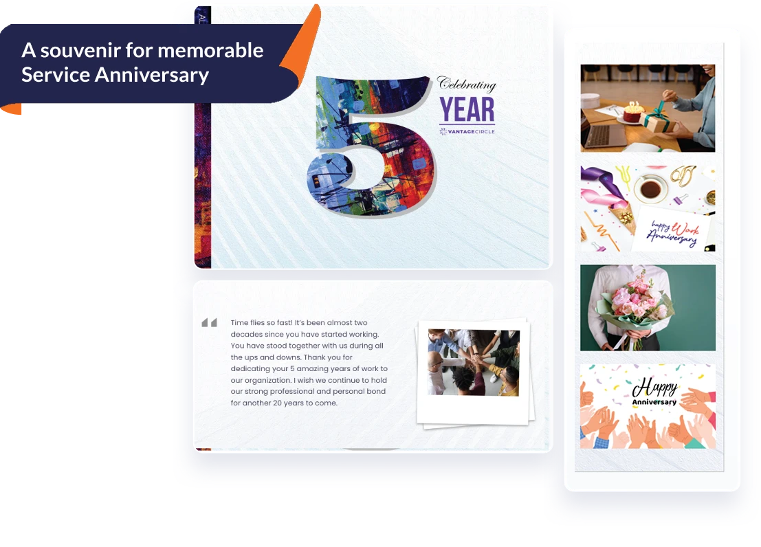 Automated birthday & service anniversary wishes and points to never miss a special moment