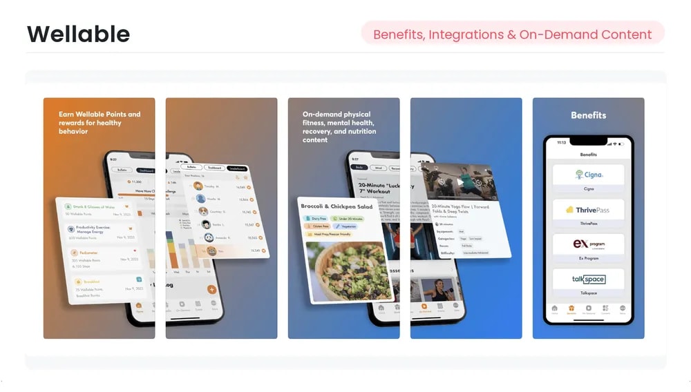 Wellable wellness platform interface