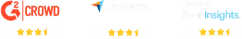 G2, Capterra, Gartner review badges