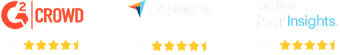 G2, Capterra, Gartner review badges