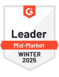 G2 Leader Mid-Market Winter 2025