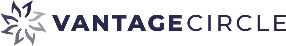 Vantage Circle Indigo Logo w/White BG