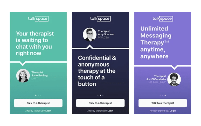 Talkspace app interface