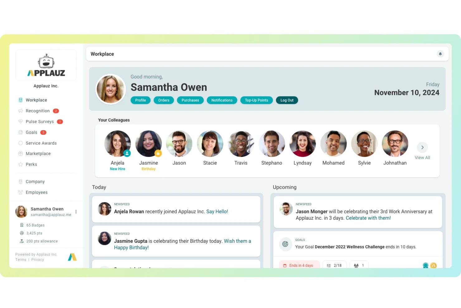 Applauz screenshot - 19 Best Employee Recognition Software for Small Businesses Reviewed in 2026