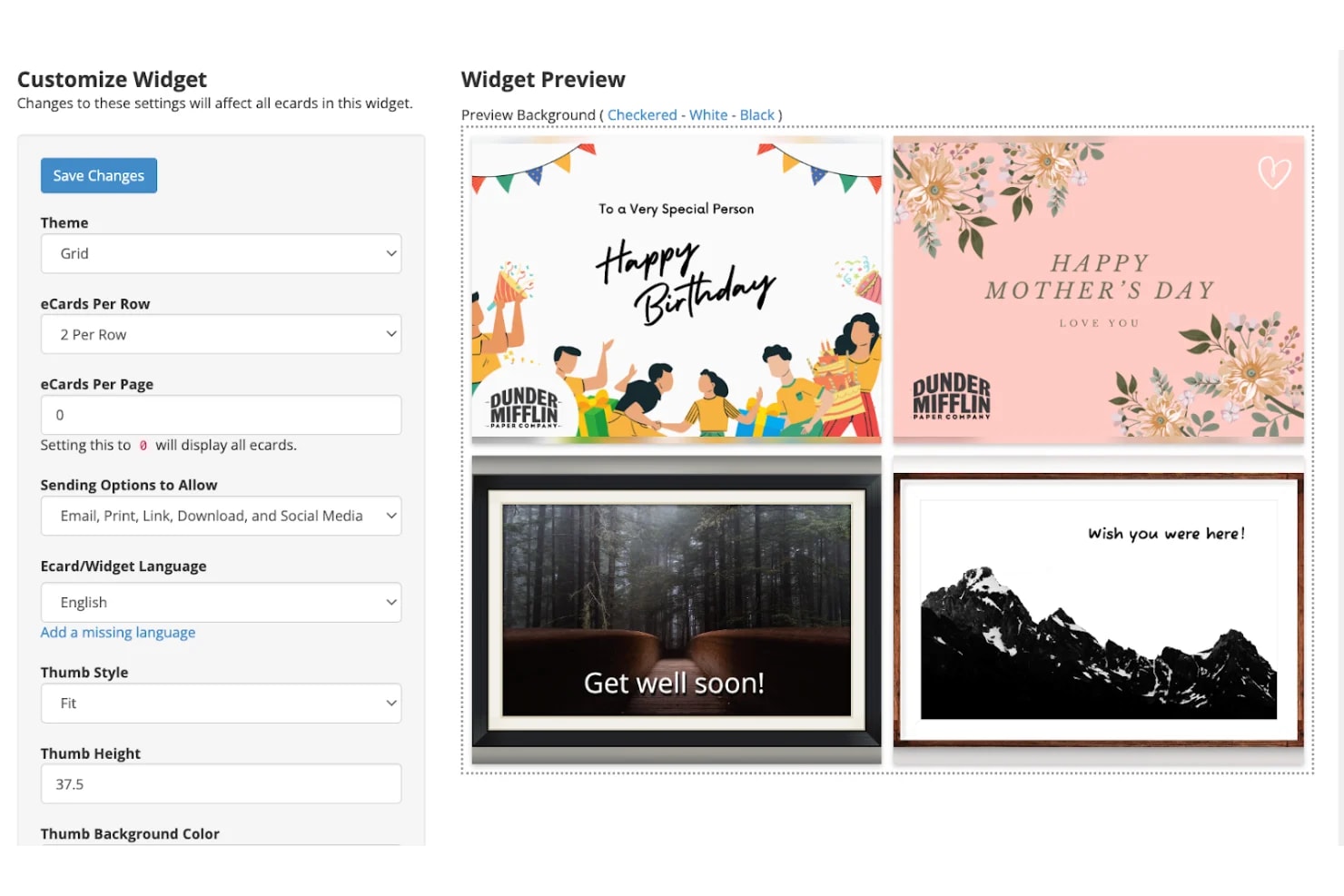 eCardWidget screenshot - 19 Best Employee Recognition Software for Small Businesses Reviewed in 2026