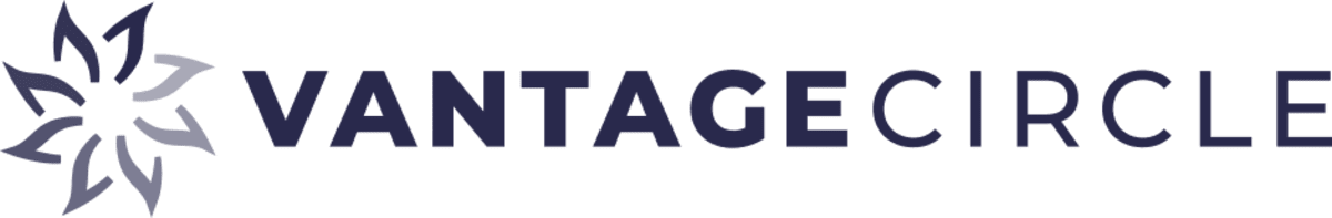 Vantage Circle Indigo Logo w/White BG