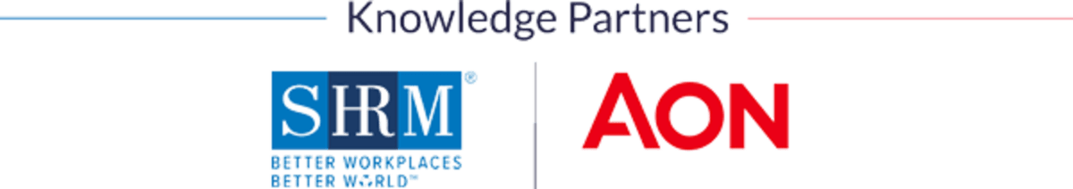 SHRM and Aon partner logos