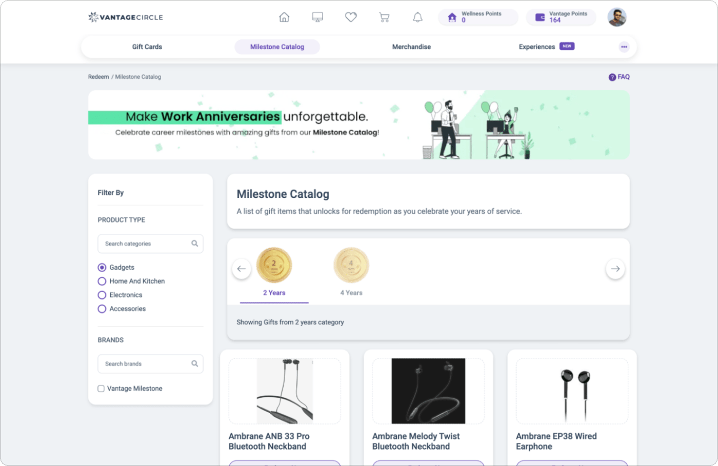 Vantage-Recognition-milestone-catalog-years-of-service-rewards