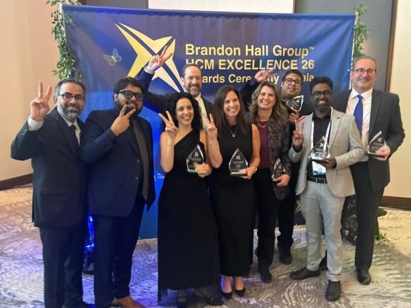 Award ceremony at Brandon Hall HCM Excellence 26 Gala