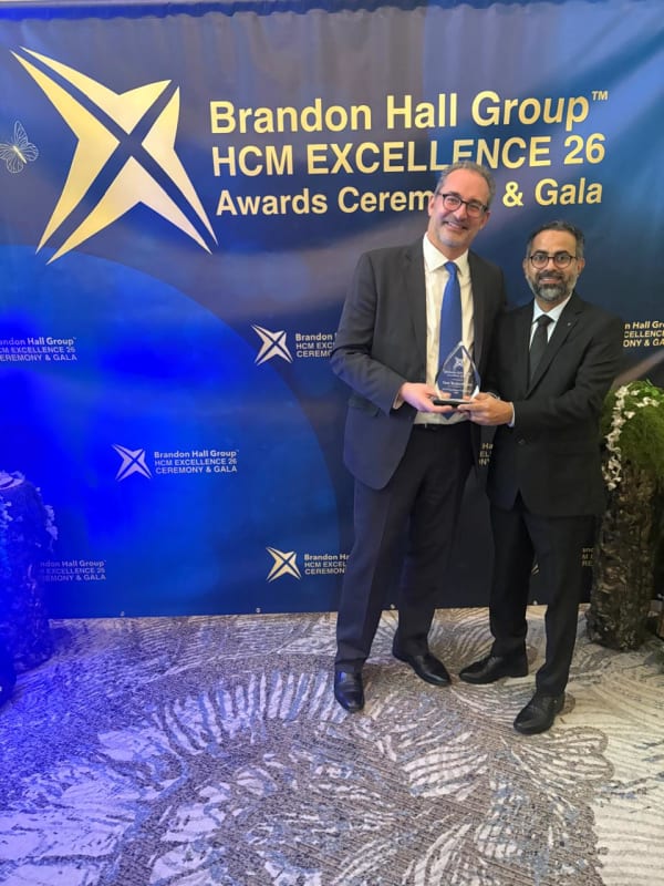 Award ceremony at Brandon Hall HCM Excellence 26 Gala