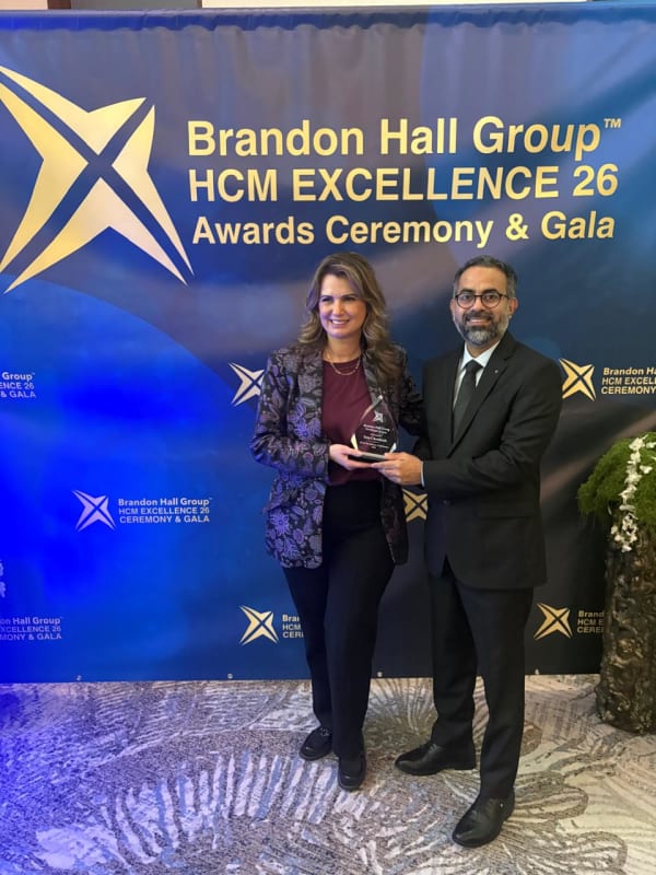 Award ceremony at Brandon Hall HCM Excellence 26 Gala